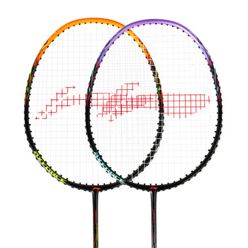 李宁（LI-NING）李宁羽毛球拍雷霆9荧光正橘对拍成品已拉线AYPT701-22