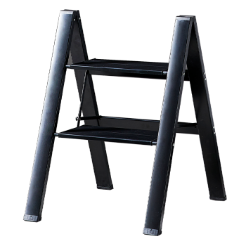 L&S LIFE AND SEASON 梯子家用折叠梯梯凳加厚多功能室内铝合金置物花架人字梯TZ05 两步梯 花架 置物架