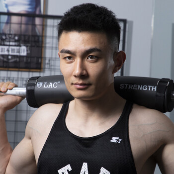 LAC护肩深蹲垫防护套杠铃运动护肩健身男性力量举女性杠铃杆套 黑色 LAC护肩深蹲垫防护套杠铃运动护肩健身男性力量举女性杠铃杆套 黑色