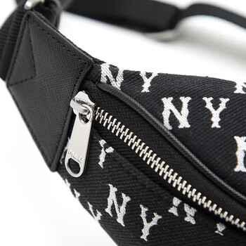 MLB包包男女老花斜挎包胸包运动腰包腋下包旅行包3AHSM014N-50BKS-F