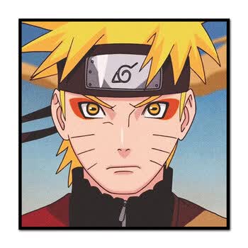 海格卡何 中秋节 火影忍者鸣人带 diy数字油画手绘填色 121811 鸣人