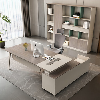 森菲亚 办公桌老板桌简约现代时尚经理桌办公室单人领导主管桌 森菲亚 办公桌老板桌简约现代时尚经理桌办公室单人领导主管桌