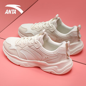 安踏anta女鞋运动鞋女小千禧秋季百搭小白鞋老爹鞋女火星鞋软底缓震