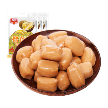 春光 榴莲糖 海南特产 水果硬糖 休闲零食儿童零食 180g*3 袋