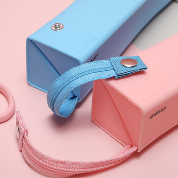 国誉（KOKUYO）CampusKids硅胶大容量笔袋笔盒收纳盒200×50×50mm熊猫1个装WSG-PCKS22B