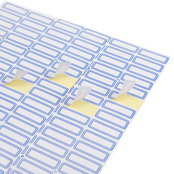 递乐 4080枚30mm×12mm不干胶标签贴纸定制自粘性标贴 68枚/张 60张/包 4630蓝色