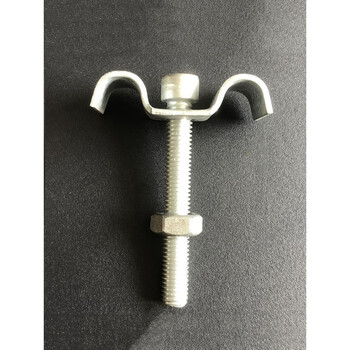 a30c30格栅卡扣镀锌玻璃钢夹镀锌夹子格栅板安装钢格板夹银色c型安装