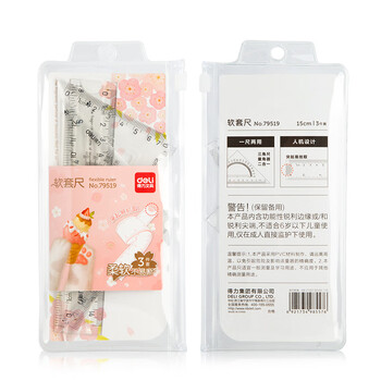 得力(deli)15cm直尺三角尺量角器考研高考中考可弯曲软尺套装 尺子 透明色生日礼物 得力(deli)15cm直尺三角尺量角器考研高考中考可弯曲软尺套装 尺子 透明色生日礼物