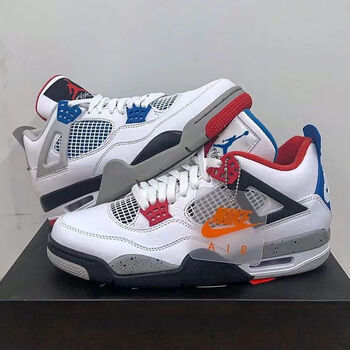 lpvg红蓝鸳鸯白水泥缓震透气篮球鞋gs气垫轻便运动鞋ins跑步nike aj4