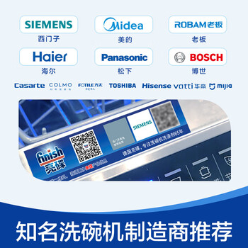 亮碟（finish）洗碗机专用洗涤粉剂1kg*3瓶 洗碗粉洗涤剂洗碗块洗碗盐强力清洁