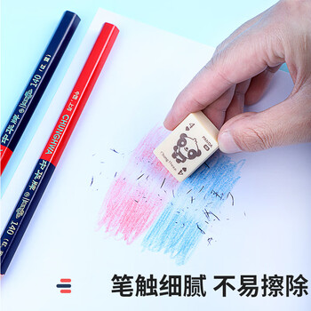中华【开学必备】中华 120-红蓝 红蓝铅笔设计绘图施工放线 特种铅笔圆杆50支/盒