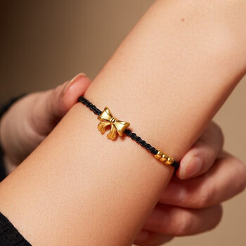 999蝴蝶结手链女在逃公主手绳转运珠手工编织手红色