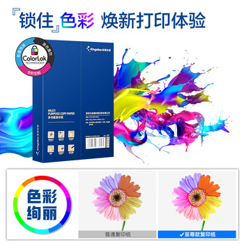 Kingdee金蝶A4打印纸 70g500张*5包一箱 双面加厚 顺滑打印复印纸 整箱2500张 M1103 Kingdee金蝶A4打印纸 70g500张*5包一箱 双面加厚 顺滑打印复印纸 整箱2500张 M1103