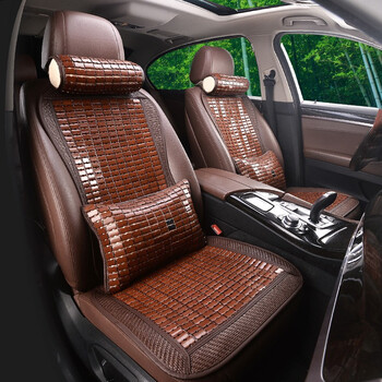 新款天然竹片汽车坐垫小蛮腰竹席汽车凉垫车座垫麻将凉席通风透气适用