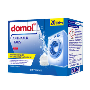 Domol 洗衣机清洗剂泡腾片 清洗洗衣机槽清洗洁剂 去污去异味抑菌 20粒 Domol 洗衣机清洗剂泡腾片 清洗洗衣机槽清洗洁剂 去污去异味抑菌 20粒