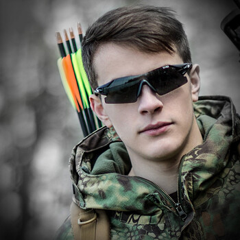 太阳镜战术射击眼镜真人cs水弹护目镜偏光骑行风镜户外墨镜钓鱼镜黑色