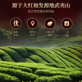 忆江南大红袍茶叶礼盒250g乌龙茶节日送礼送父母长辈的礼物茶韵