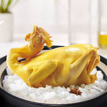 正宗客家盐焗鸡整只广东梅州白切鸡熟食即食新鲜客家嫩滑香盐焗鸡一只