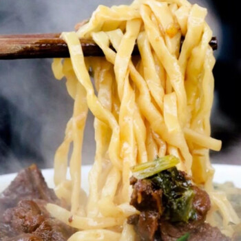 安徽蚌埠特产炒面面新鲜手擀面炸酱面拌面捞凉面条 小刀面三斤