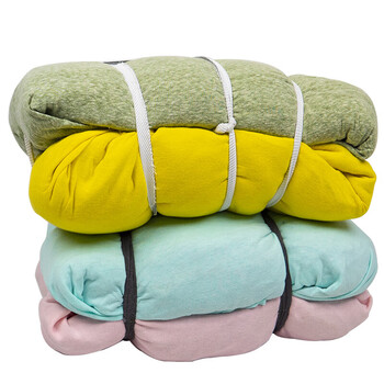海斯迪克 擦机布工业用布50kg（100斤） 吸油吸水布碎布擦拭布 杂色 HKA-31