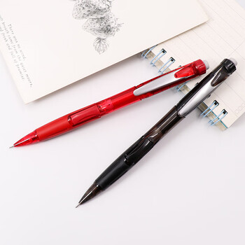 派通（Pentel ）PD275TA侧按式自动铅笔 0.5mm小学生一二年级书写活动铅笔尾带橡皮日本文具 黑色单支装