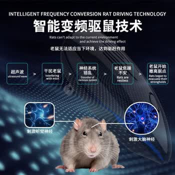 鼠道难超声波驱鼠器500㎡一窝锅端灭驱鼠商用家用强力老鼠克星驱鼠神器