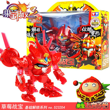 果宝特攻3果宝战神果元天尊玩具升级解锁香橙菠萝战宝魔霸天王铠之魂合体变形机器人玩具3代基础版草莓战宝 图片价格品牌报价 京东