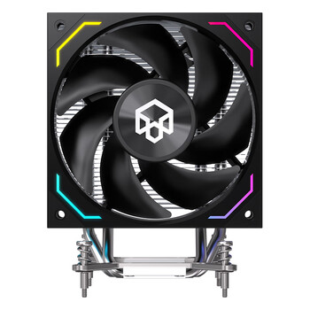 半岛铁盒（PADO）天狼星D400 PRO黑色 CPU风冷散热器 4热管ARGB风扇 支持LGA1700平台