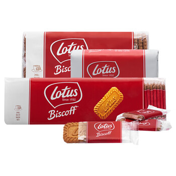 和情(lotus) 进口零食lotus和情缤咖时焦糖饼干独立包50片312.