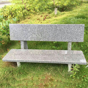 【】花岗岩休闲户外石椅石凳靠背椅石条凳大理石公园椅别墅庭院广场