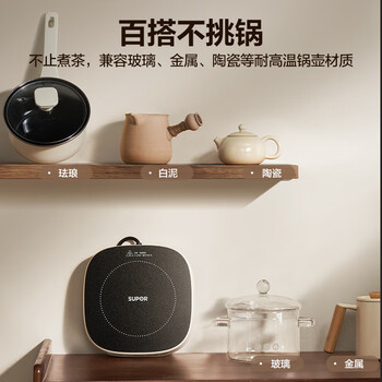 苏泊尔（SUPOR）电陶炉煮茶电磁炉家用电磁炉灶新型迷你小型简易大功率速热轻音火锅围炉煮茶炉C10-CS15