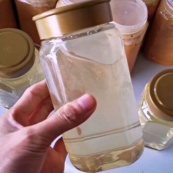 结晶土蜂蜜天然蜂蜜深山野生百花蜜槐花蜜枣花蜜陕西槐花蜜i斤