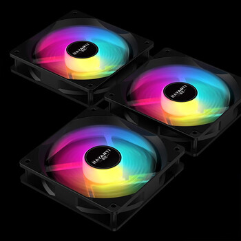雷匠（RAYARTI）炫彩 12CM机箱风扇 3个套装（多色定彩/轴心发光/大4P串联/液压轴承）
