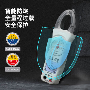 华盛昌（CEM）DT-333H数字钳形表 高精度真有效值电流表全自动数显交流电流表多用表万能表
