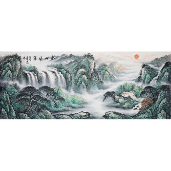 李晓明《富贵凝香》l183拍卖已结束0206600画家 程辉  《源远流长