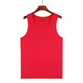 无痕背心红色本命年结婚大码2022打底男式夏季薄款红色背心1件170l