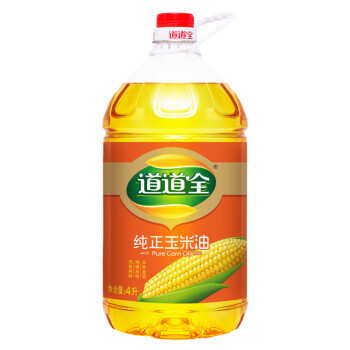 道道全食用油 非转基因压榨纯正玉米油4l