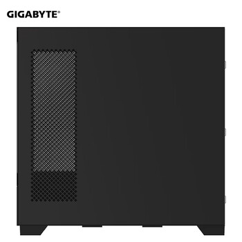 技嘉（GIGABYTE）破空C201G全景式上下分仓机箱熏黑钢化玻璃侧透兼容顶置360/侧240水冷散热 快拆防尘滤网 黑M-ATX