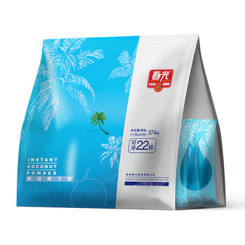 春光食品 海南特产 速溶椰子粉374g 生椰拿铁 咖啡伴侣 椰奶椰汁粉