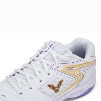 VICTOR威克多胜利羽毛球鞋男女款P9200TD高弹稳定类运动鞋白紫 42