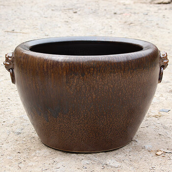 景德镇陶瓷锦鲤金鱼缸特大号庭院门海大型睡莲缸荷花缸老式大水 