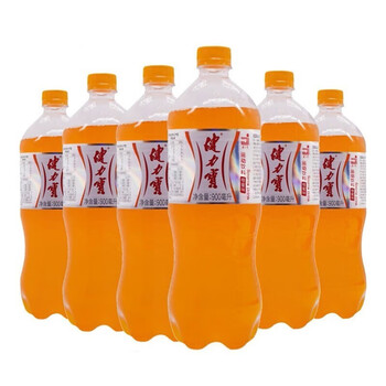 健力宝(jianlibao) 橙蜜味运动饮料900ml*9瓶汽水大瓶装90后怀旧碳酸
