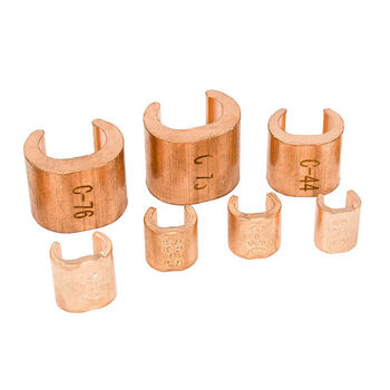 c型线夹cct铜线夹卡子卡扣中间铜连接头电线电缆分支铜绞线接头 cct