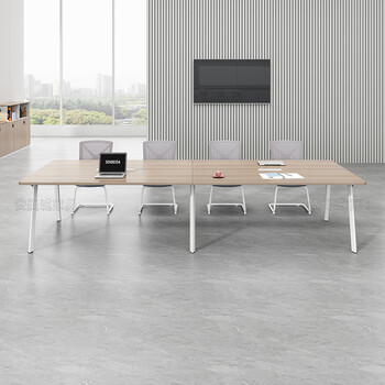 安美诚家具（ANMEICHENG FURNITURE）办公会议桌简约现代长条桌办公桌椅组合 3.0*1.2米【不含椅】