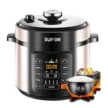 苏泊尔(supor)电压力锅6升电高压锅家用球釜双胆多功能压力锅 sy-60yc