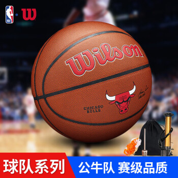 威尔胜(Wilson)NBA公牛队系列PU成人室内外通用7号篮球WTB3100IBCHICN