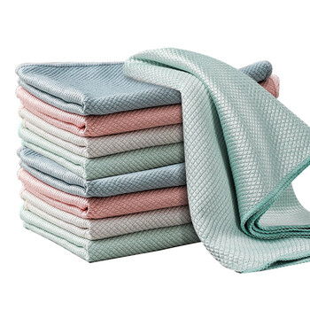 享家美 鱼鳞抹布40*60cm5条擦玻璃清洁吸水毛巾去油污不易掉毛无痕水印 享家美 鱼鳞抹布40*60cm5条擦玻璃清洁吸水毛巾去油污不易掉毛无痕水印