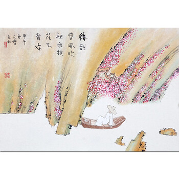 顾青蛟《双吉图》06拍卖已结束著名新锐画家 万晓忠《江南秋色》