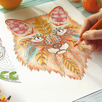 得力（deli）36色油性彩色铅笔高显色美术设计专业手绘专用绘画笔彩铅入门填色铁盒套装6566彩笔