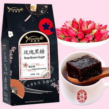 【有漏洞！！！】宇盛祥 黑糖姜茶 玫瑰黑糖1盒